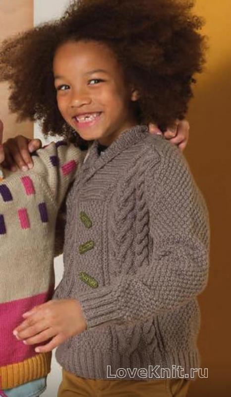 Вязание для детей - Схема вязания белого комплекта с брюками